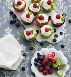Hindbær cupcakes