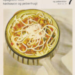 Spaghetti med kødsauce og peberfrugt
